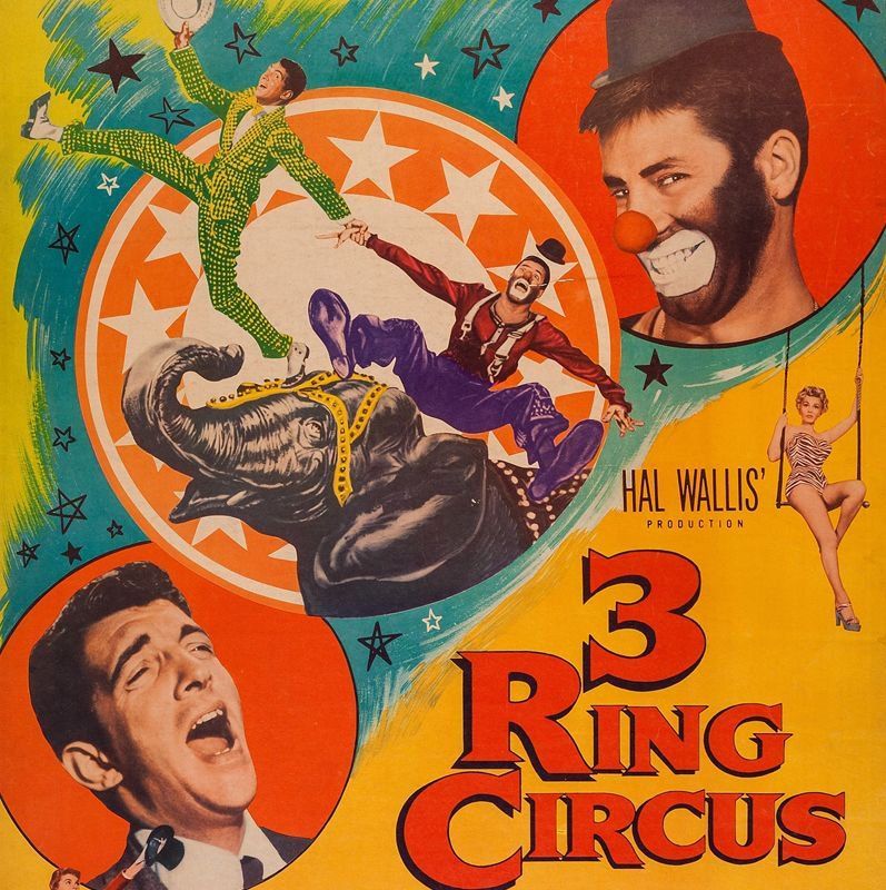 A Dean Martin & Jerry Lewis rarity in 35mm! 3 RING CIRCUS (1954) is our classic comedy matinee today & tomorrow, Saturday & Sunday May 18th & 19th, at 10:00am.