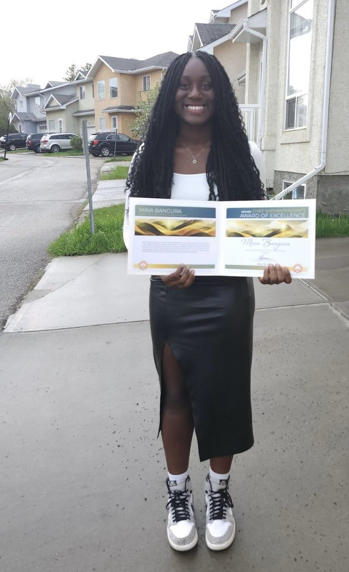 Congratulations to Mina this year's recipient of the Superintendent’s Award of Excellence. So proud of you for being an achiever, an upstander, a mentor, and a role model - you help make St.Cecilia the amazing place it is! Well done! #ecsdfaithinspires #ECSD135 #yegschools #yeg
