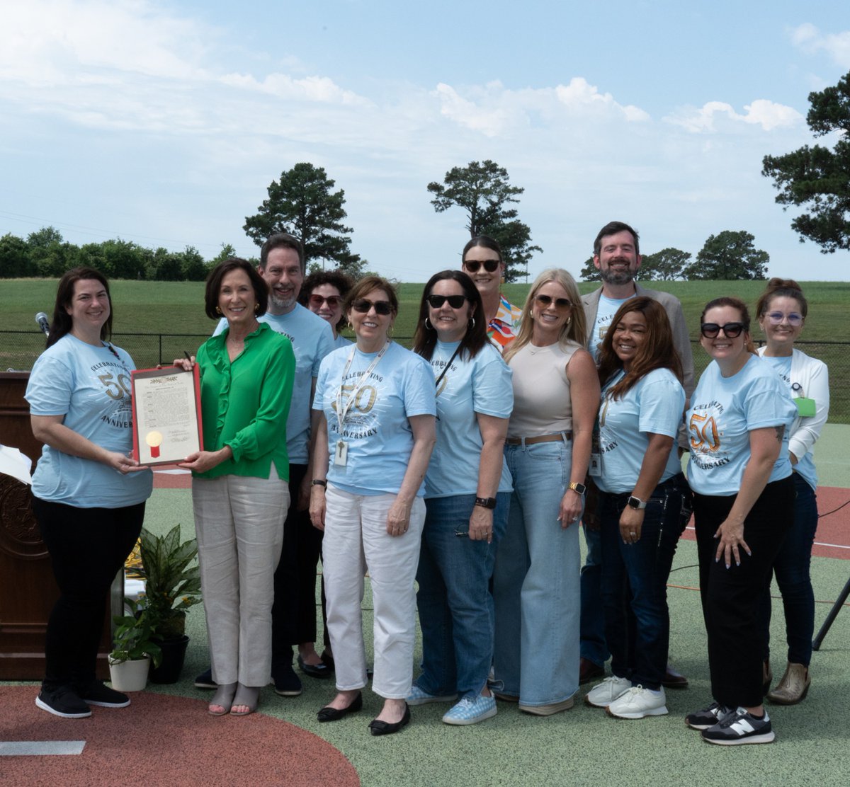 This month Commissioner Young and Senator @LoisKolkhorst joined HHSC staff, residents and their families to celebrate the 50th anniversary of the Brenham State Supported Living Center. Happy 50th anniversary to the Brenham SSLC! To learn more, visit: bit.ly/4dCLNmN