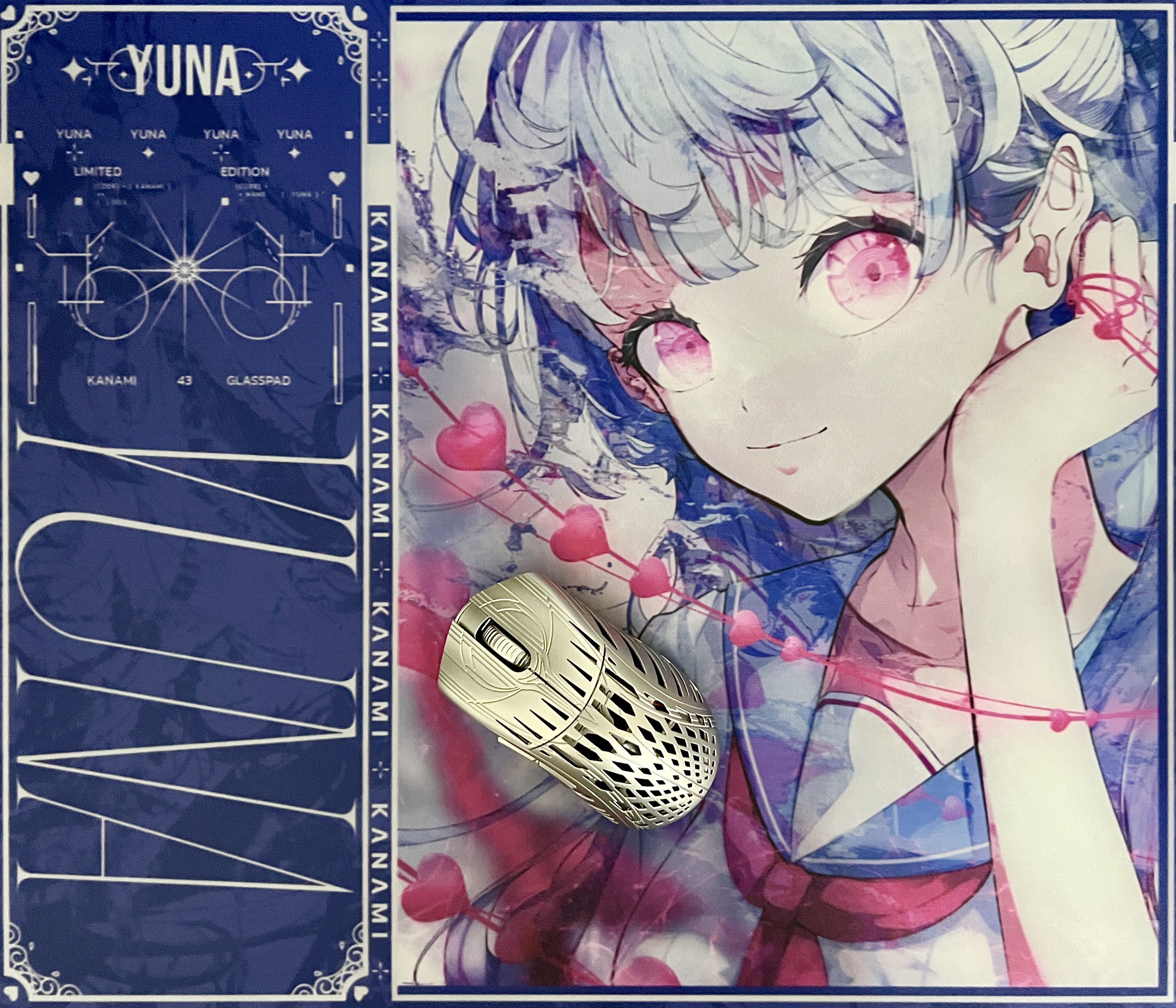 超歓迎された Kanami edition Limited Mousepad Glass Edition Limited Yuna マウス・トラックボール