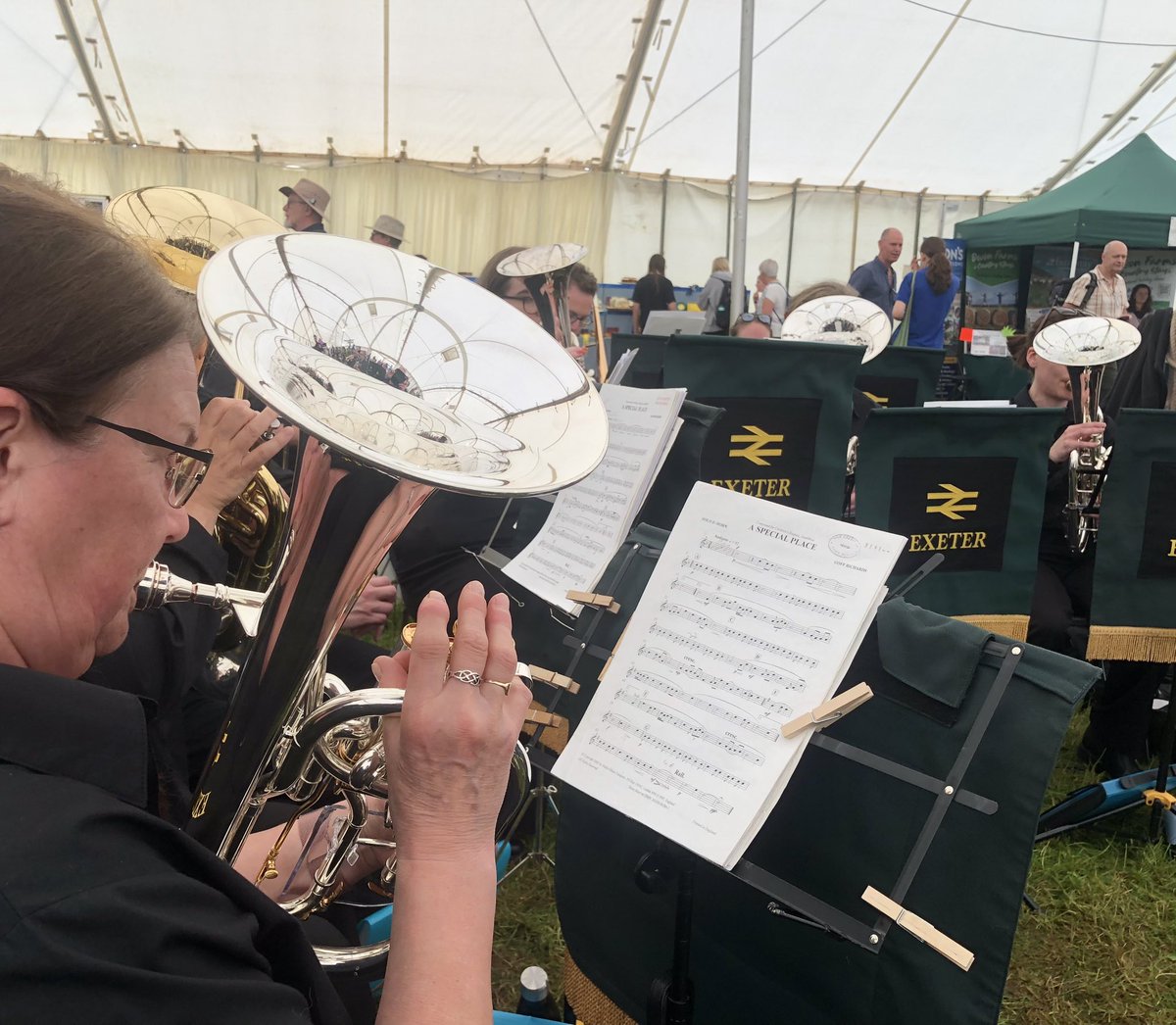 Exeter Railway Band (@railwayband) on Twitter photo There was a lovely atmosphere this afternoon at <a href="/DevonCountyShow/">Devon County Show</a> Thanks for having us!
#ExeterRailwayBand There was a lovely atmosphere this afternoon at <a href="/DevonCountyShow/">Devon County Show</a> Thanks for having us!
#ExeterRailwayBand