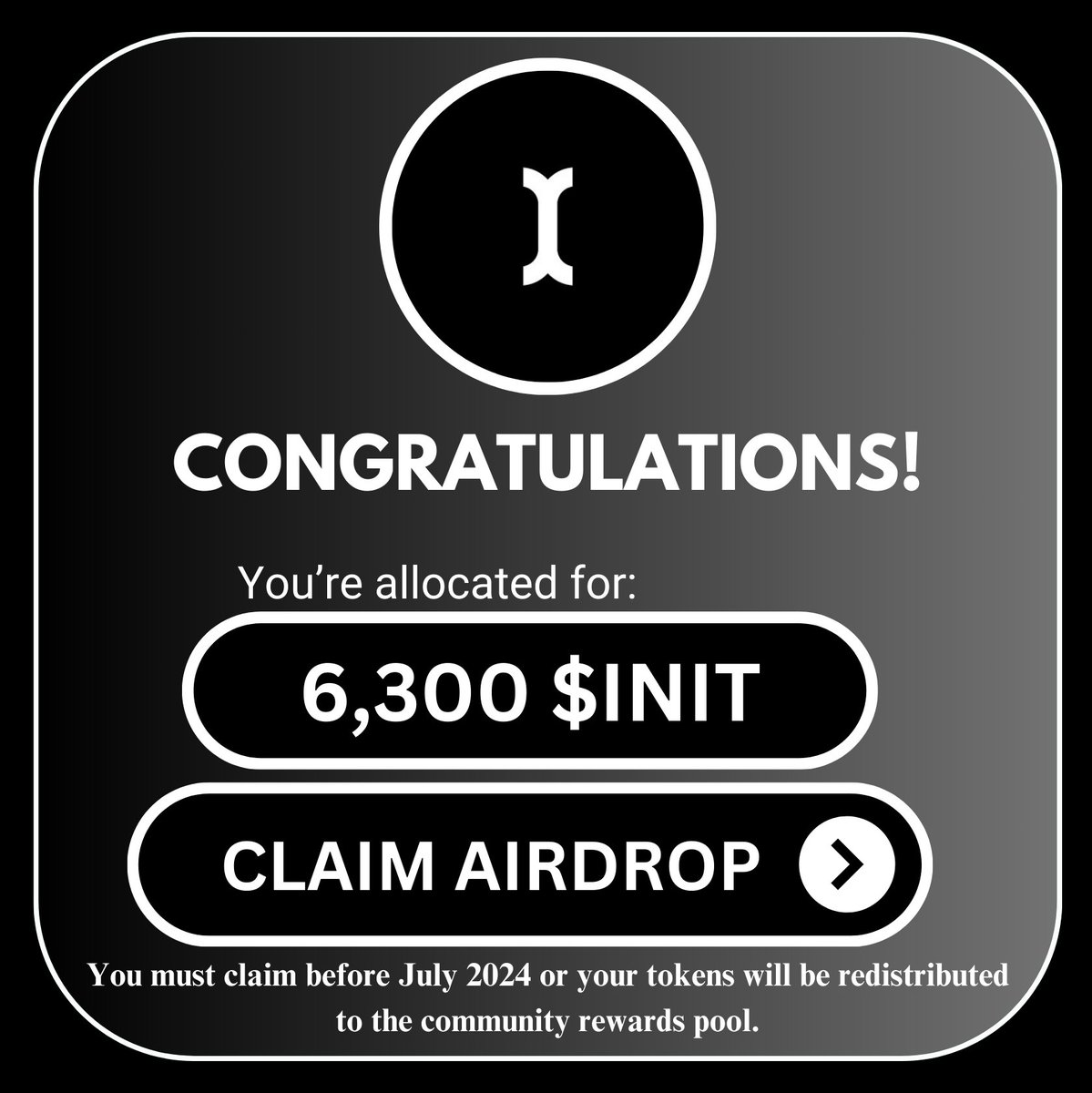 $INIT Airdrop CONFIRMED! 🪂

Raised $7.5M
Backed by @BinanceLabs

Cost: FREE
Time: 5 minutes.
Potential rewards: $2000

Follow my step-by-step guide to secure $INIT AIRDROP!
👇🧵