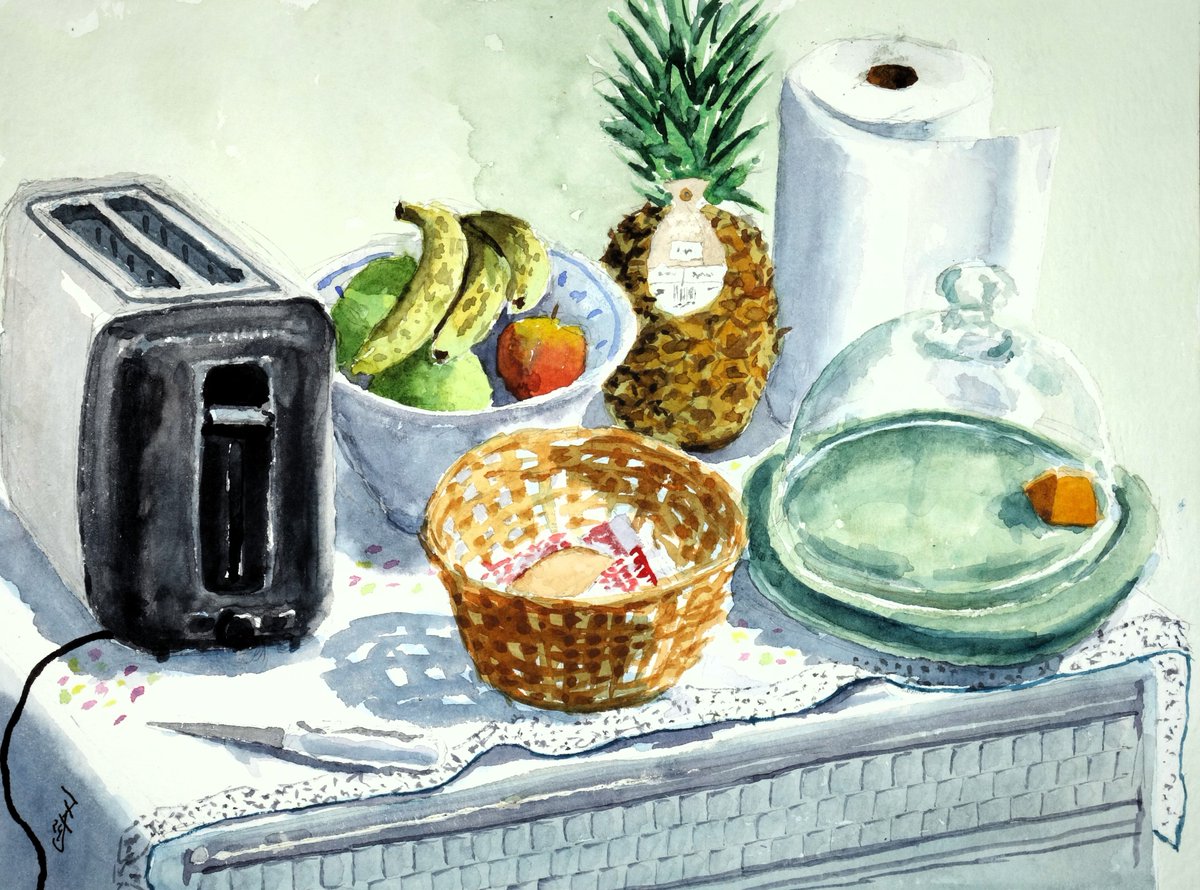Sideboard (low on Gouda)
Watercolour 30x40cm

jzalabardo.wixsite.com/watercolours

#art #ArtistOnTwitter #londonart #watercolor #Watercolour #Watercolourpainting #watercolours #stillife