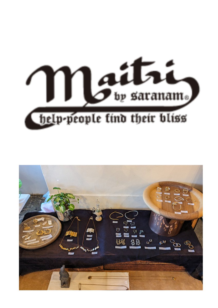 ume_201's tweet photo. 福岡のアクセサリーブランド
maitri マイトリーのご予約会は
いよいよ明日5/19日曜日が最終日となりました。どうぞよろしくお願いいたします。
服と雑貨ume　大阪中津
セレクトショップ

OPEN12:00-19:00 https://t.co/BYHaUfqhk7