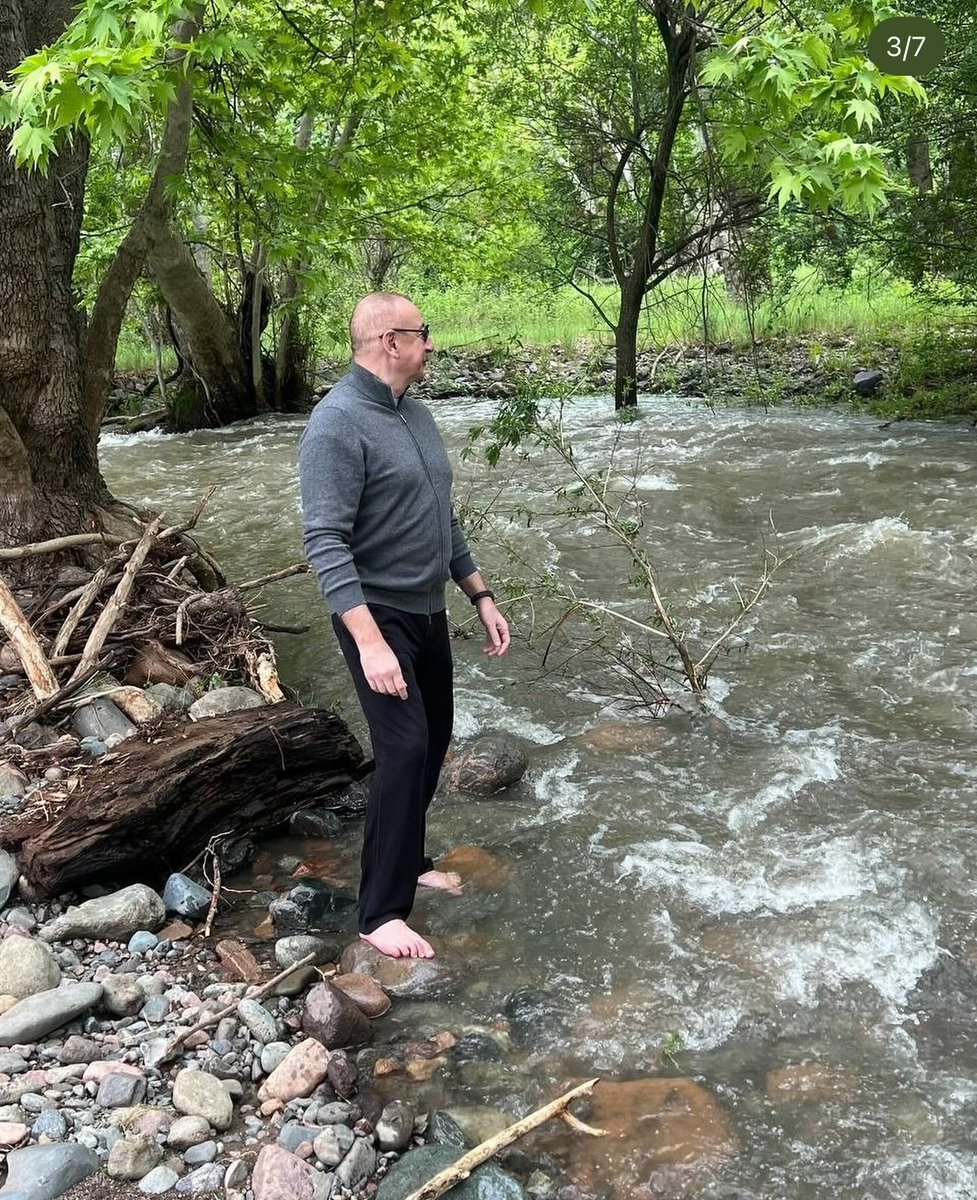 President Ilham Aliyev was in Zangilan earlier today.