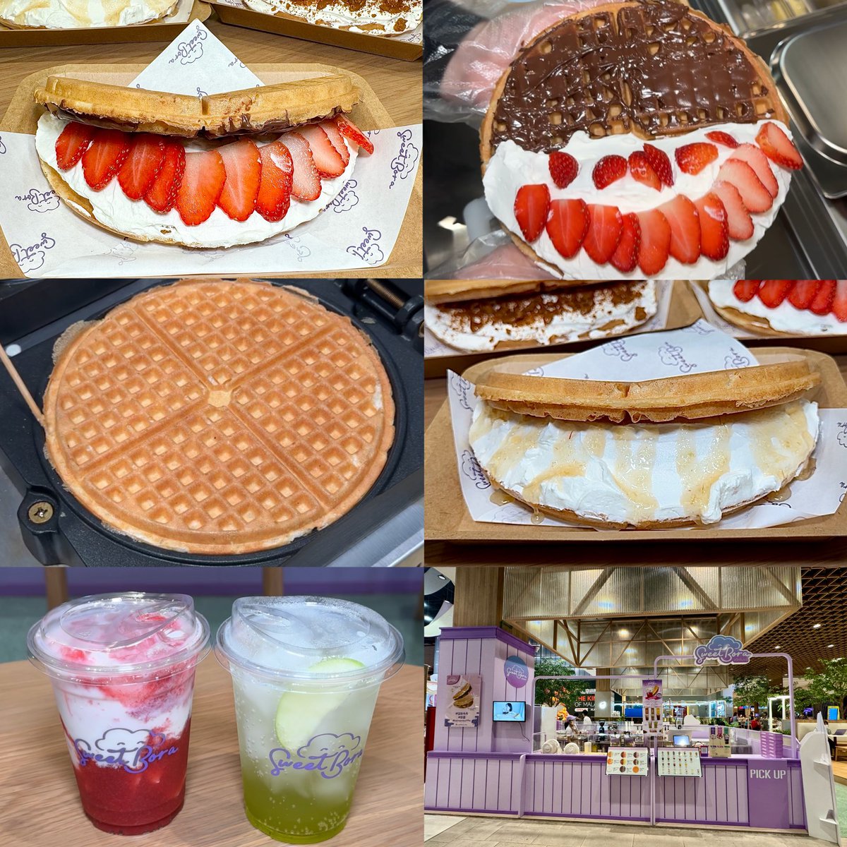 Eatleklek's tweet photo. ร้านวาฟเฟิลเกาหลีเปิดใหม่ไส้ครีมล้นๆ 🧇 ชื่อ Sweet Bora เจ้าของเป็นอปป้าชาวเกาหลี 🧇 ตัวแป้ง waffle ทำสดใหม่หอมๆ กรอบนอกนุ่มใน ทีเด็ดคือไส้ครีมที่เค้าตีสด นุ่มฟูเบาหวานน้อย ปาดมาแบบล้นๆ 😋และมีเครื่องดื่มสไตล์เกาหลีด้วย @aroii 
📍เซ็นทรัลพระราม 9 ชั้น 7 
💰Waffle เริ่มต้น 130.- https://t.co/QOX3mIfelo