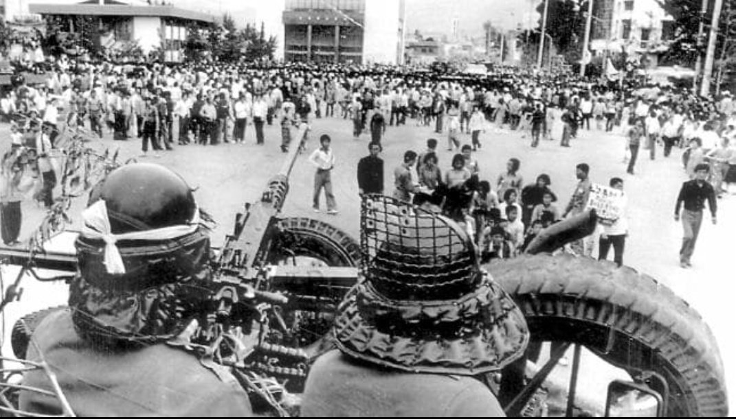 On this day in 1980, 44 years ago, Jimmy Carter approved an operation to crush a pro-democracy uprising in Gwangju, S. Korea against the US-backed military dictatorship. S. Korean military forces ki!!ed at least 600 people and injured over 4,000.