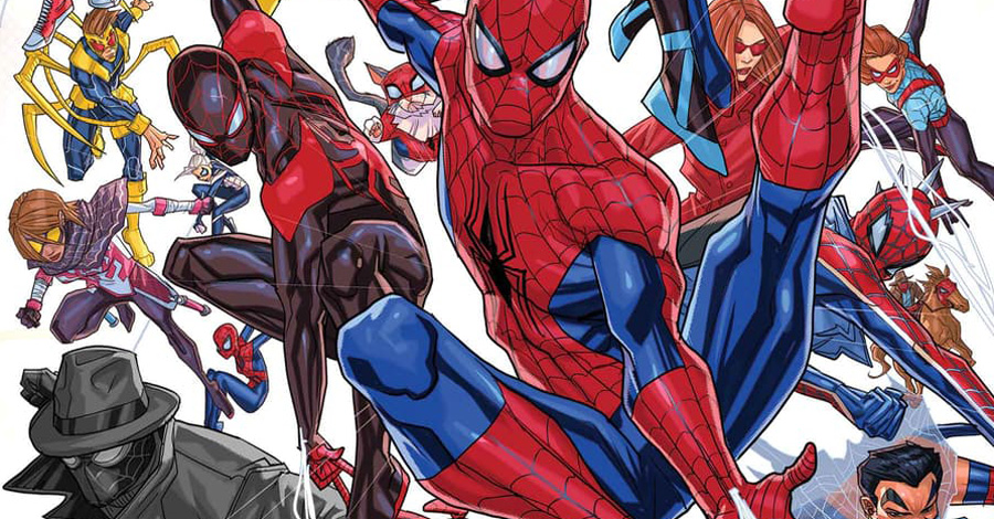 The Spider-Verse assembles this August in 'Spider-Society' by Alex Segura and Scott Godlewski: smashpages.net/?p=55486 #MarvelComics #comicbooks #SpiderSociety