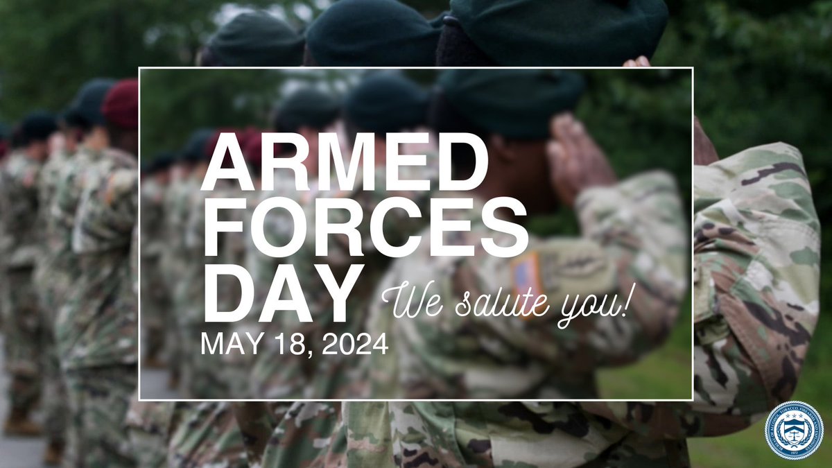 Today, ATF celebrates Armed Forces Day and honors the brave men and women who serve our country. Thank you for your dedication and sacrifice. #ArmedForcesDay recognizes servicemembers, both past and present, in all six branches of the U.S. military.