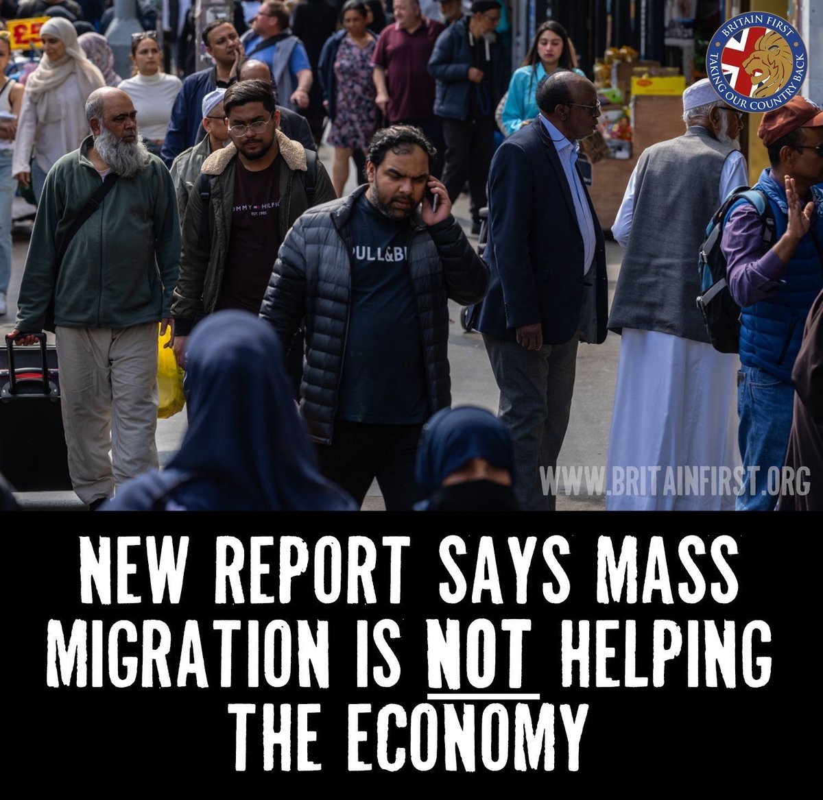 No shit, they come, they take, they replace. The UK will soon be a Middle Eastern slum dependent on foreign aid because it f*cked itself with foreigners.