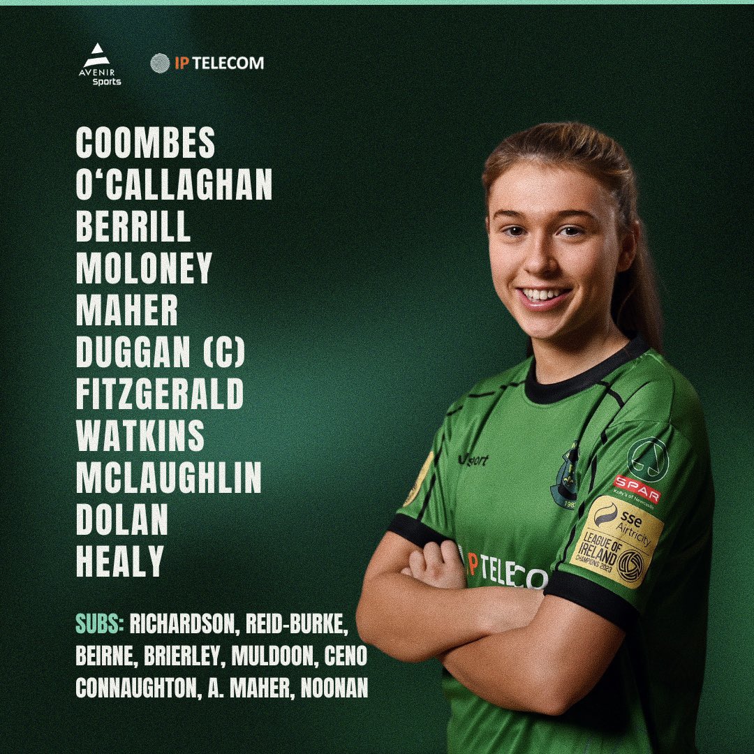 Your Peamount side to take on Bohemians in the Avenir Sports All-Island Cup this afternoon! 🤝🟢⚫️