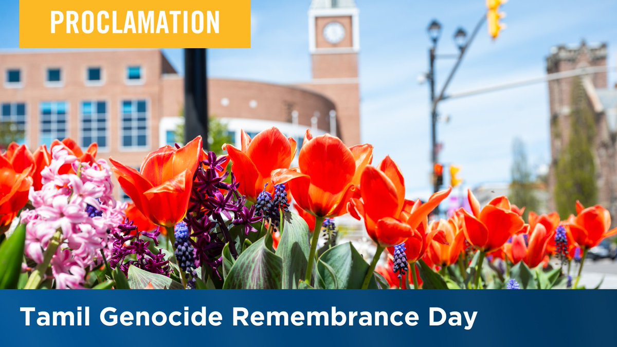 Today, we commemorate Tamil Genocide Remembrance Day in #Brampton.

We stand in solidarity with those affected by this tragedy and reaffirm our commitment to justice, reconciliation and the prevention of such atrocities in the future.