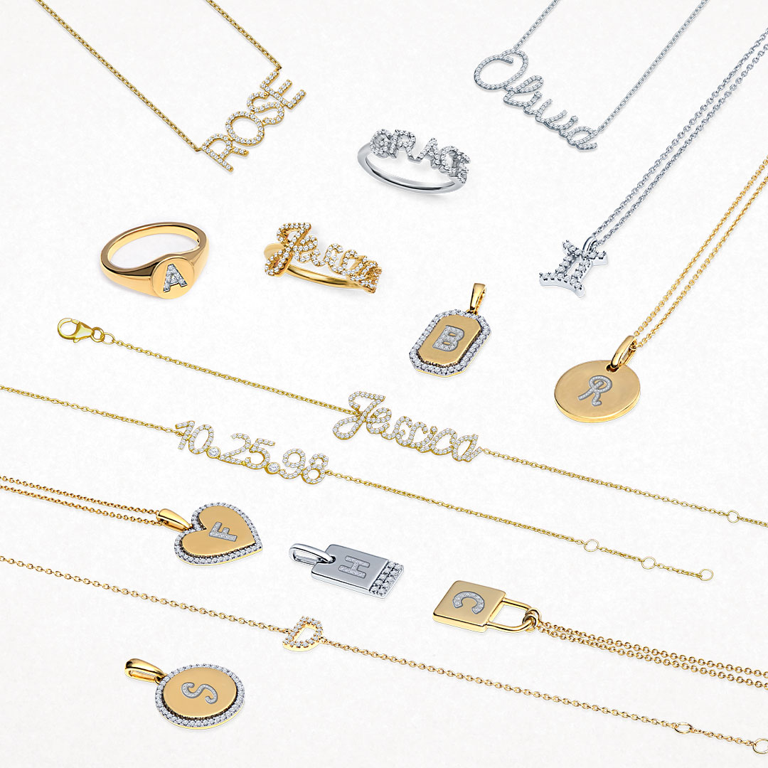 Personalize your shine! From initials to icons, create your own story with our custom jewelry pieces. 💖🔗 #PersonalizedJewelry #CustomMade #UniqueAsYou #ASHI