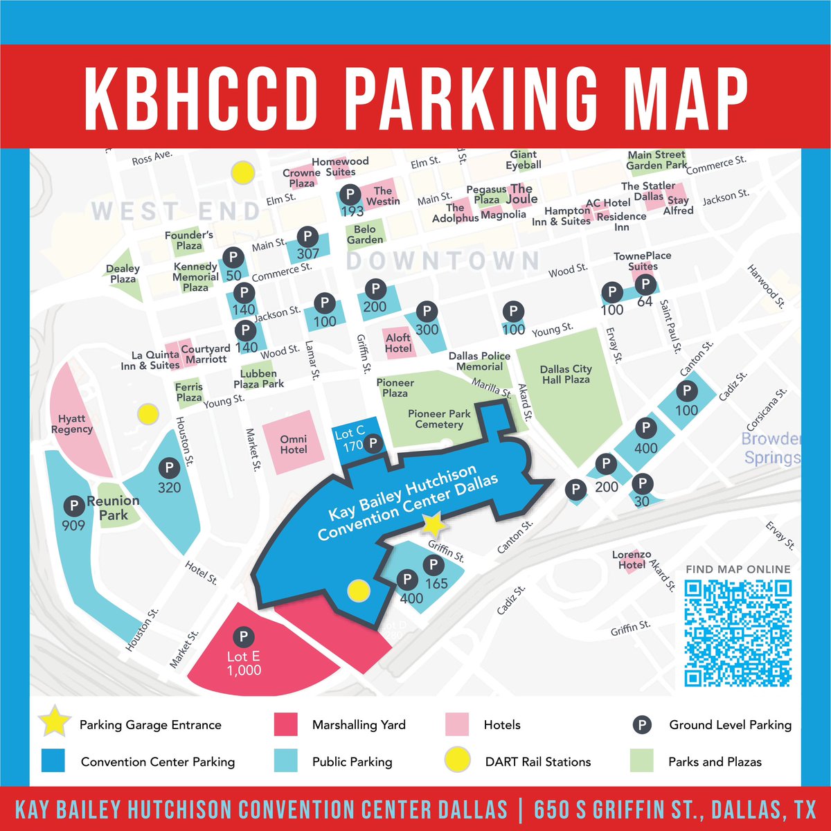𝗥𝗜𝗗𝗘𝗦𝗛𝗔𝗥𝗘 – Utilize Uber and Lyft, with drop-off at Lower C Driveway (bit.ly/KBHCCDLowerC)
𝗣𝗨𝗕𝗟𝗜𝗖 𝗧𝗥𝗔𝗡𝗦𝗣𝗢𝗥𝗧/𝗗𝗔𝗥𝗧 – Utilize public transport/@dartmedia with drop-off at Convention Center Station beneath KBHCCD (bit.ly/KBHCCD_DARTSta…)…(2/3)