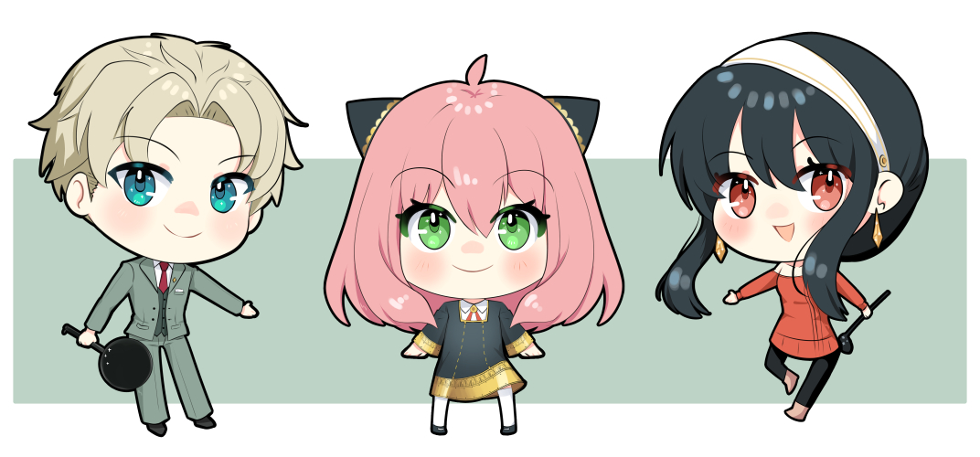 Lijeah's tweet image. I recently went to see the spy x family movie, it was super cute! I can't decide if i like Loid, Anya or Yor better...