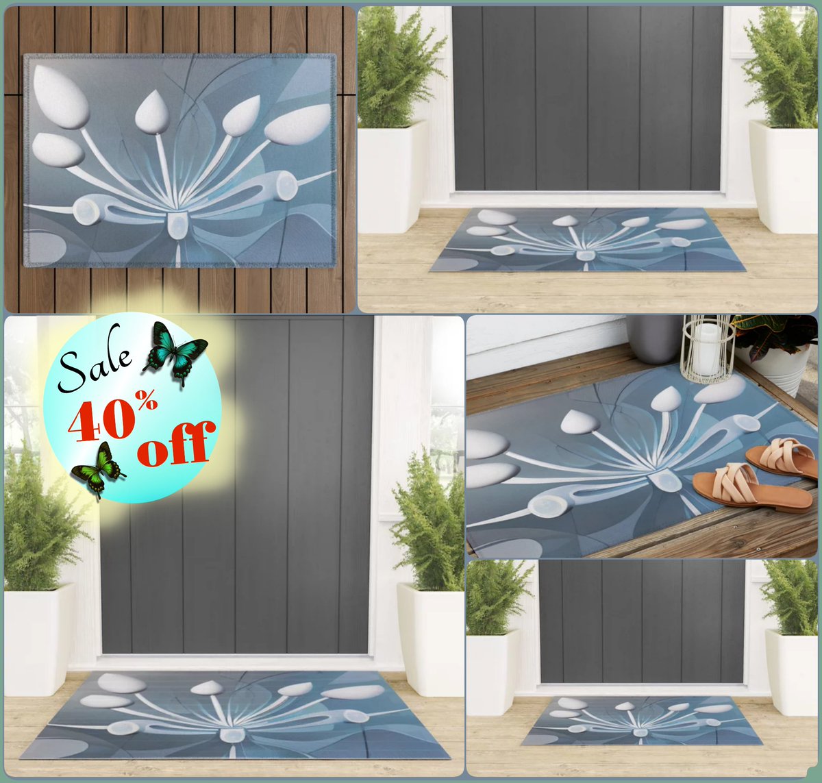 *SALE 40% Off*
Rhapsody Paradox Welcome Mat~by Art_Falaxy
~Refreshingly Unique~ #artfalaxy #art #rugs #mats #homedecor #society6 #Society6max #swirls #modern #trendy #accents #floorrugs #welcome #outdoorrugs #gray #white #blue

society6.com/product/rhapso…