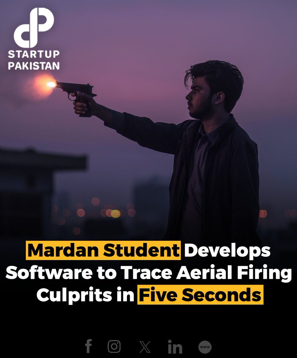 A student from the Engineering University in Mardan has developed software capable of pinpointing the exact location of gu*fi*e within the city.

#Mardan #student #firing