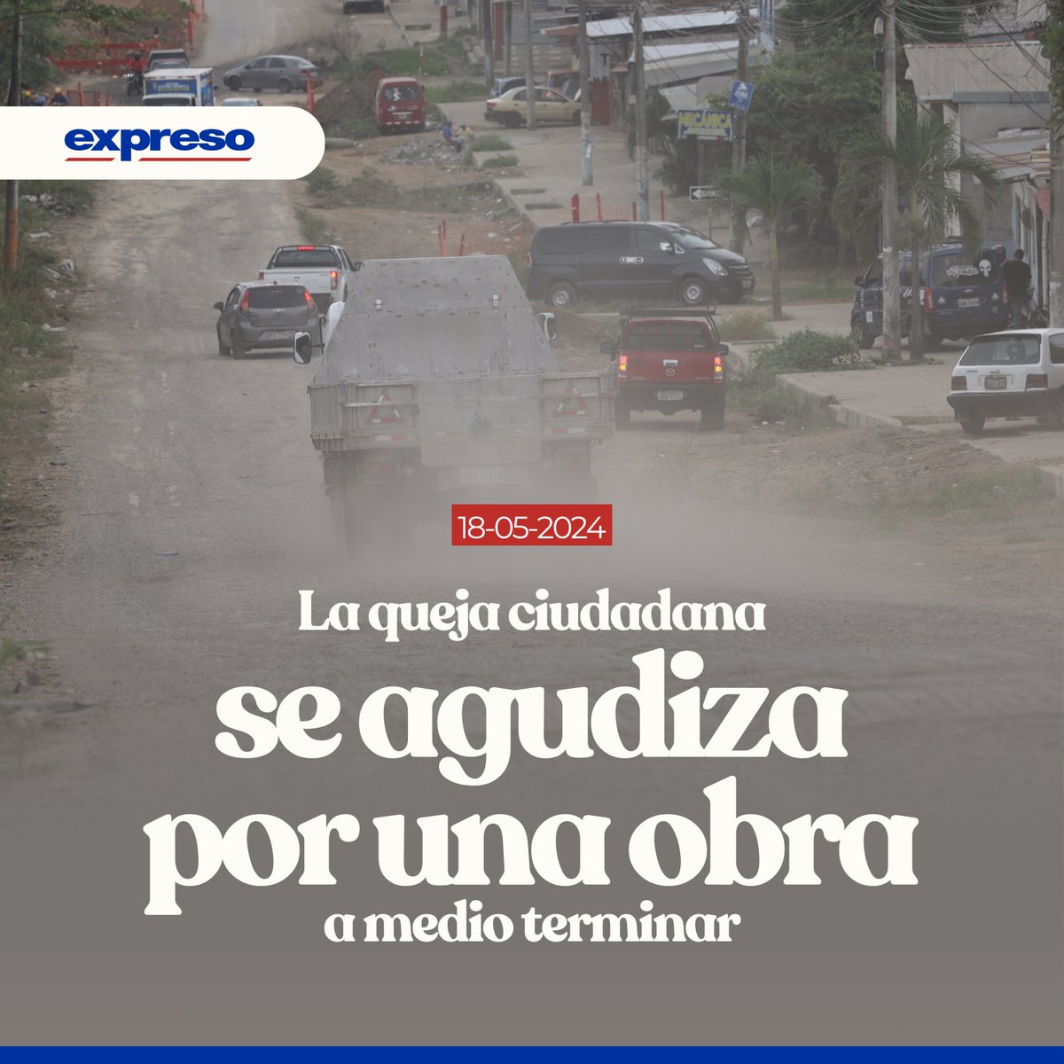 La vía que conecta a la Francisco de Orellana con la vía a Daule (norte de Guayaquil) desde hace un año está intervenida. El alcalde Aquiles Álvarez dice que no ha podido avanzar por falta de acuerdos. Los detalles 👉bit.ly/3QSDEkd