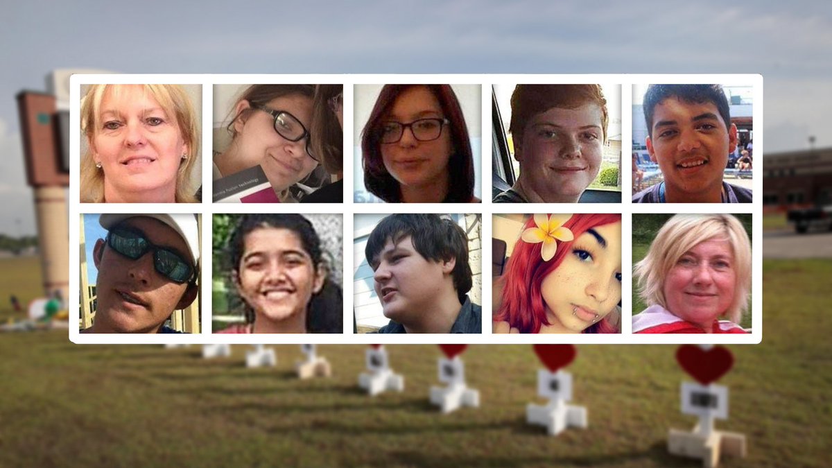 We remember the 8 students and 2 teachers killed and others injured at Santa Fe High School in Texas on this day in 2018. Our hearts are with their families and the community, always. #SandyHookPromise #Remembrance #HonorWithAction
