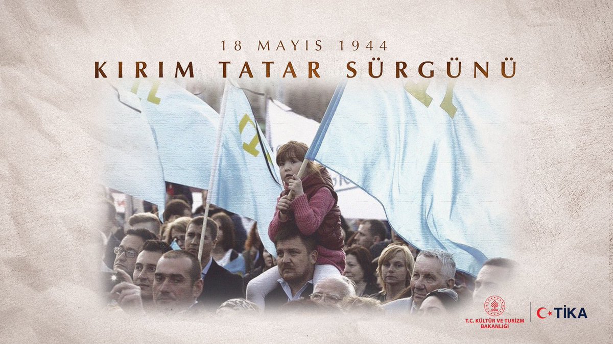 Kırım Tatarlarını ana vatanlarından koparan Kırım Tatar Sürgünü’nün 80. yıl dönümünde, sürgün sırasında hayatını kaybeden ve yurdundan edilen tüm soydaşlarımızı rahmet ve saygıyla anıyoruz. #18Mayıs1944KırımTatarSürgünü