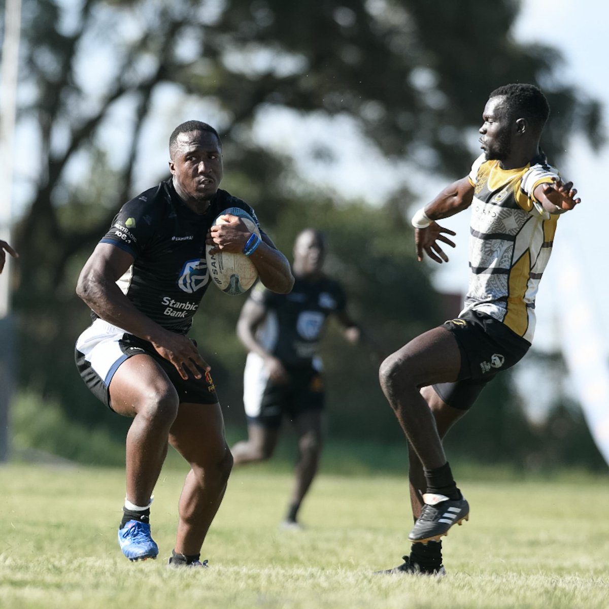 The #StanbicPirates lead at the break Pirates 16:06 Jinja Hippos 📸: @rugby_agency #NSRC2024