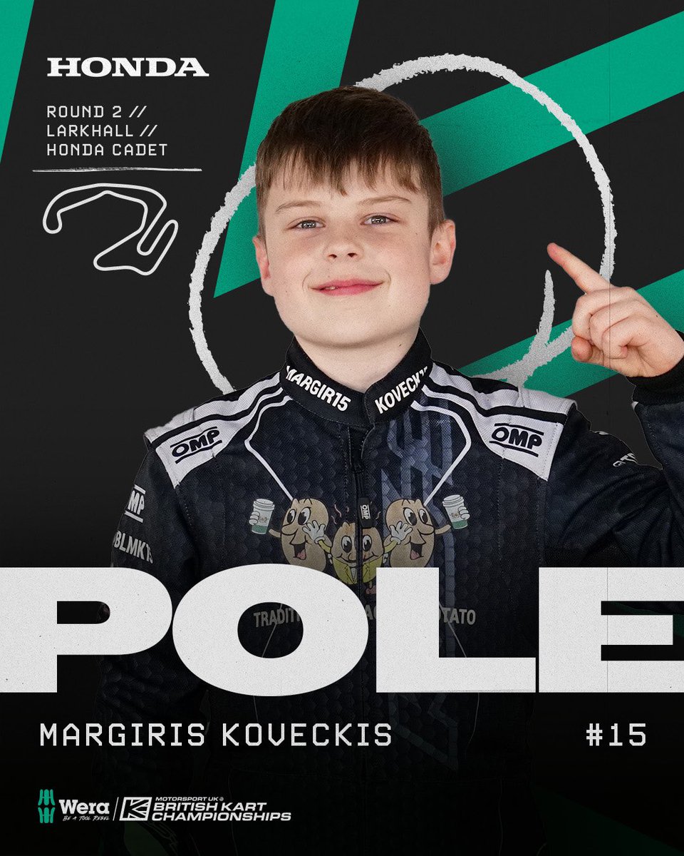 Wera Tools British Kart Championships (@britkartchamps) on Twitter photo Your Honda Pole sitters at <a href="/larkhallcircuit/">Larkhall Circuit</a> 🥇
We are LIVE over on the Karting UK YouTube channel for an afternoon of heats ahead of the finals tomorrow. Link below to watch now‼️
🔗youtube.com/live/-WP1uQko7…
#BKC #BritishKartChampionships #WeraMotorsport Your Honda Pole sitters at <a href="/larkhallcircuit/">Larkhall Circuit</a> 🥇
We are LIVE over on the Karting UK YouTube channel for an afternoon of heats ahead of the finals tomorrow. Link below to watch now‼️
🔗youtube.com/live/-WP1uQko7…
#BKC #BritishKartChampionships #WeraMotorsport