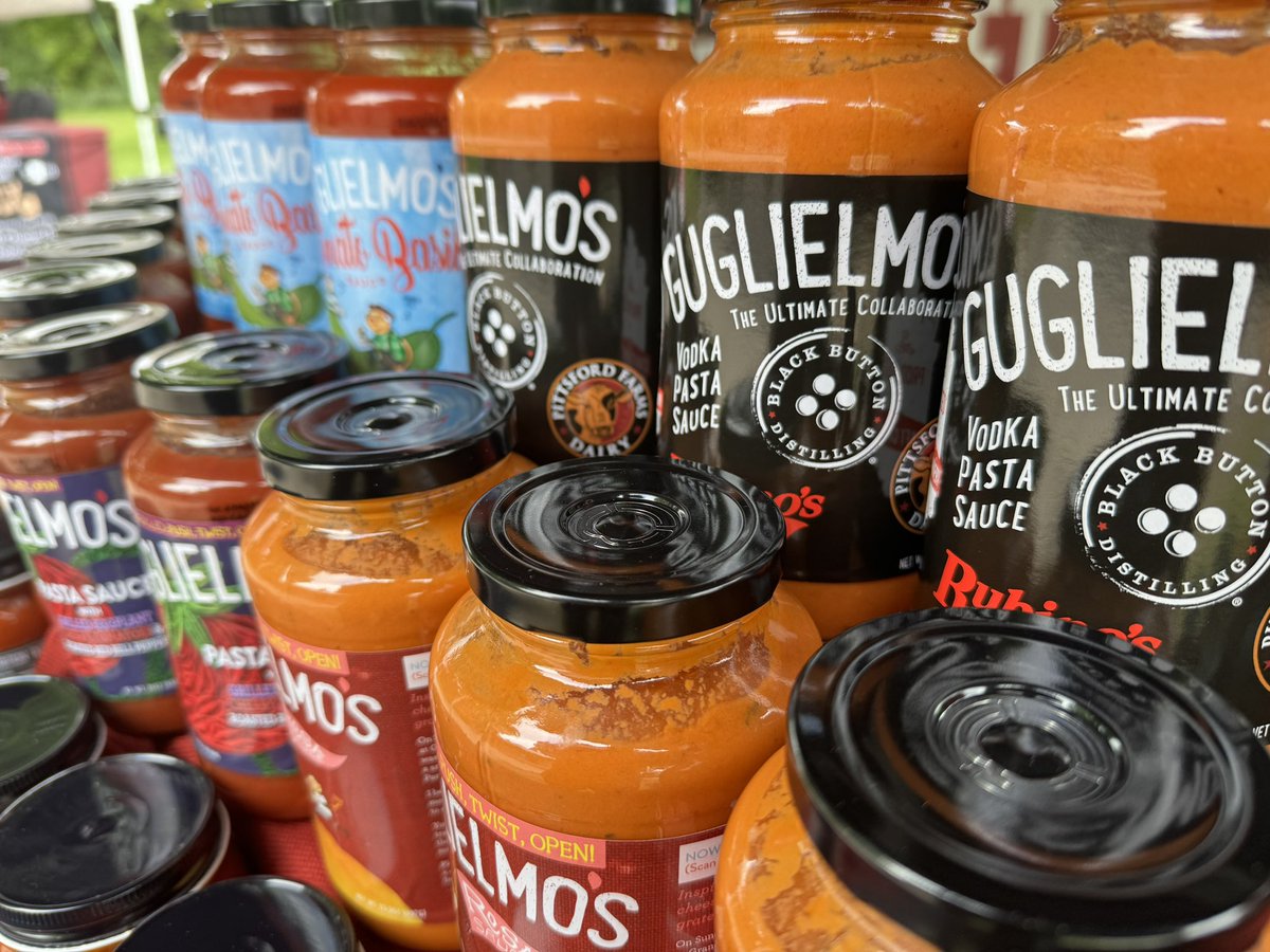 Find us in the NEW ROC Lilac Festival Small Business Circle (up near the reservoir) all weekend with ALL Guglielmo’s flavors (including specialty runs and seasonals), SLOW. Sauces (including free samples of our meat sauce), and SALSAcuse!