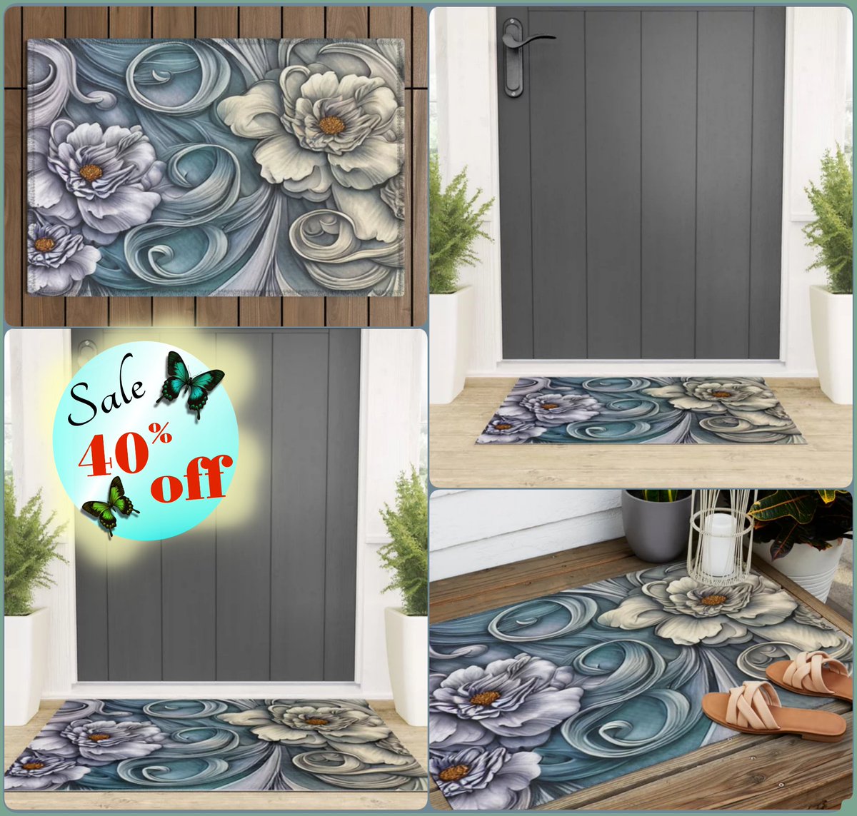 *SALE 40% Off* Balanced Beauty Welcome Mat~by Art_Falaxy ~Refreshingly Unique~ #artfalaxy #art #rugs #mats #homedecor #society6 #Society6max #swirls #modern #trendy #accents #floorrugs #welcome #outdoorrugs society6.com/product/balanc…
