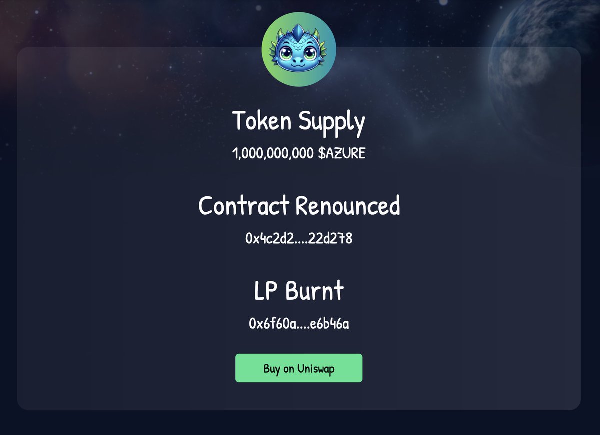 ✅ ✅ Check and check!

What are some other boxes that we check?

😏 Experienced Team/Devs
✌️ Ownership Renounced
💪 Strategic Partnerships
🔥 Liquidity Pool Burned
😎 Long Term Vision
📈 0% Buy/Sell Tax
🧙🏼‍♂️ Storyboarding
👨‍🎨 Creativity
⏳ Timing