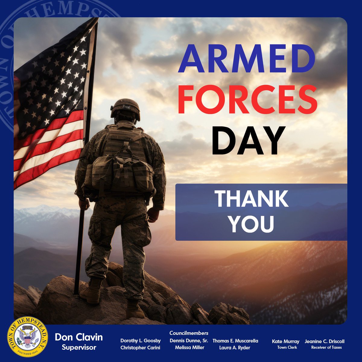 Today, May 18, is Armed Forces Day. This is a special day for us to honor the brave men and women who serve in our nation's military. To all our service members, I want to express my deepest gratitude. Thank you for everything you do to protect our country and its values.