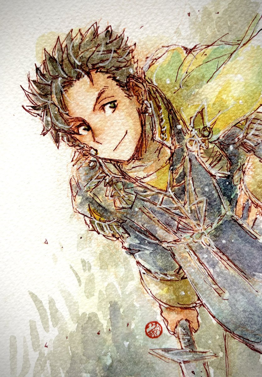 お題:耳飾り
クロードくん

 #FE版深夜の真剣お絵描き60分一本勝負