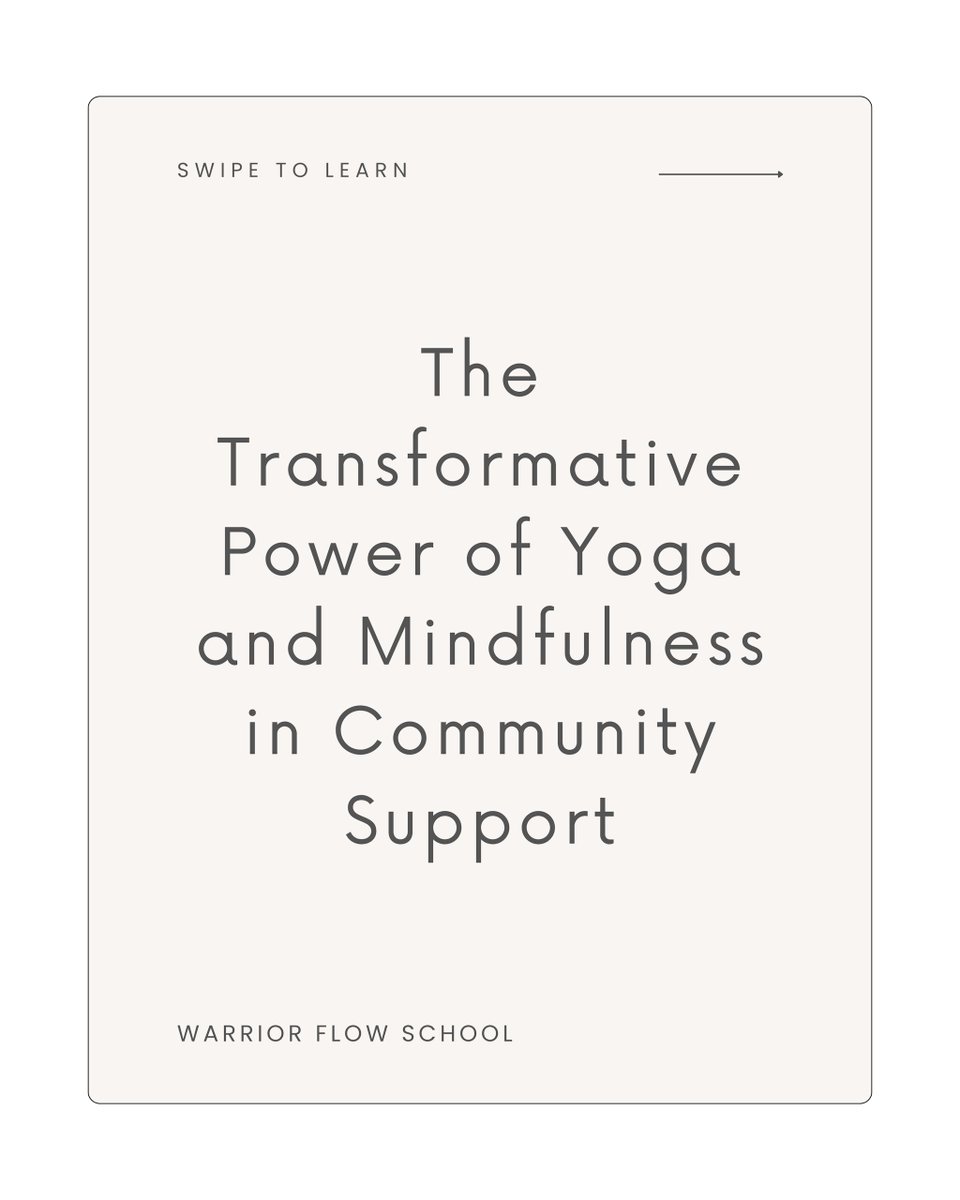 warriorflows's tweet image. Yoga and mindfulness can be powerful tools in bridging societal gaps. By reaching out to marginalized communities, these practices can offer hope, healing, and a sense of belonging. 

#WarriorFlow #WarriorFlowSchool #TraumaInformedYoga