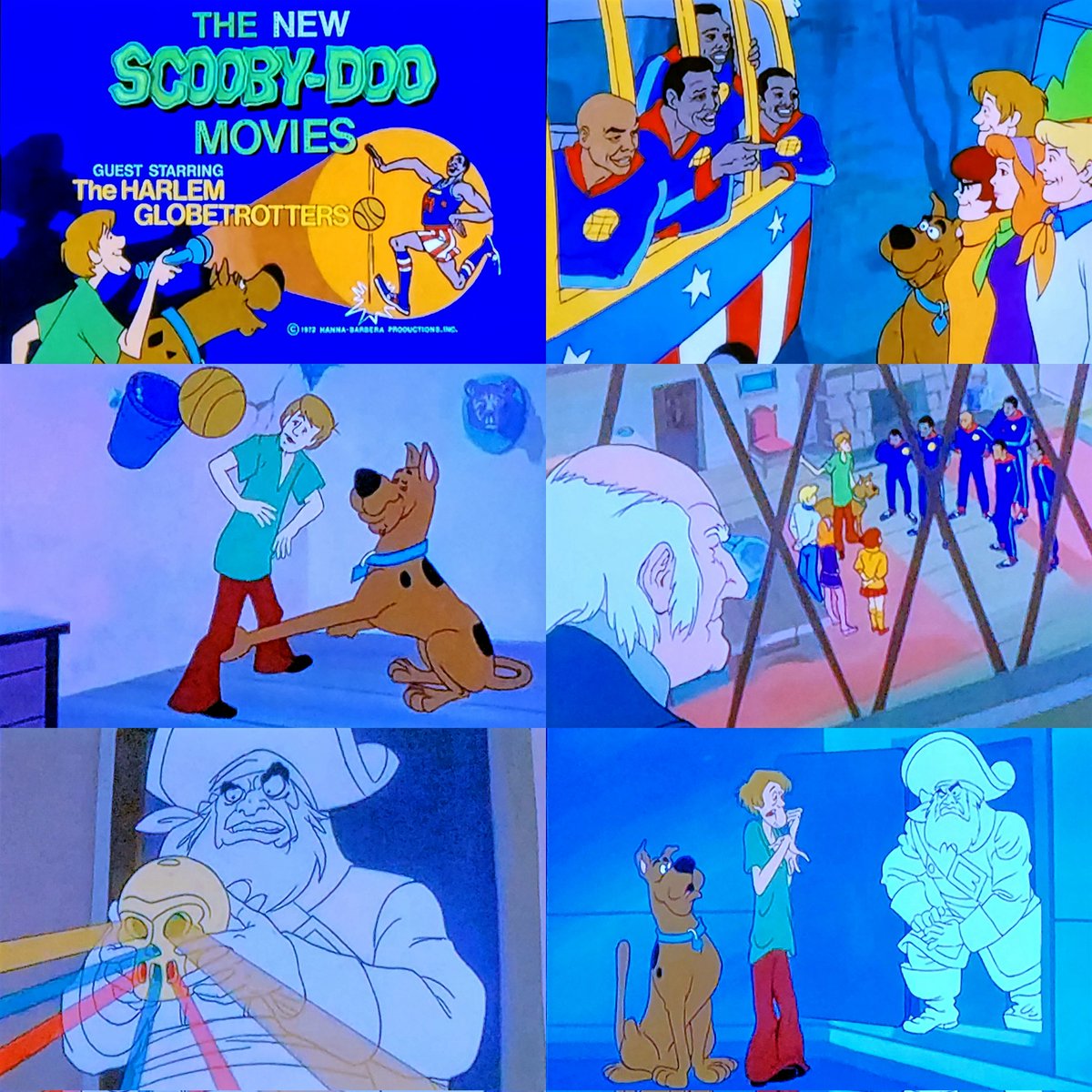 #NowWatching The New Scooby-Doo Movies🔎🐾 S1E12 Nov 25th,1972🗓📺 'The Ghostly Creep From the Deep' Featuring The Harlem Globetrotters🏀 #ScoobyDoo #ShaggyRogers #VelmaDinkley #DaphneBlake #FredJones #HannaBarbera #SaturdayMorningCartoons #Animation #TVSeries #Retro #Nostalgia