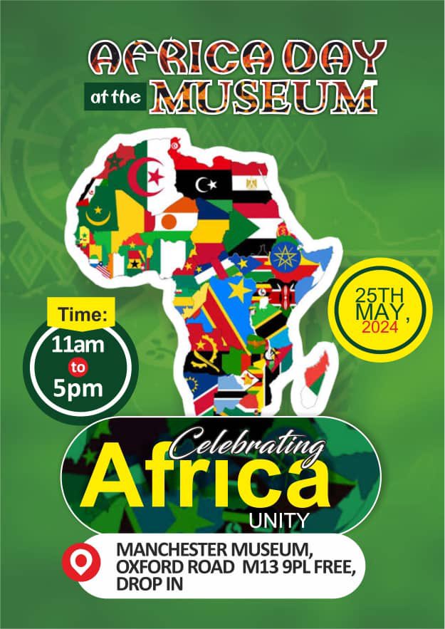 Here we go _ more promotional material building up to Africa Day @McrMuseum next Saturday