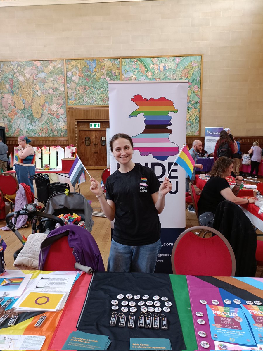 Come check out the @PrideCymru stall today @swanseapride. We are here until 5, you can also find out all about @CardiffFTC in Cardiff, Swansea and elsewhere as we are beside them here in Brangwyn Hall