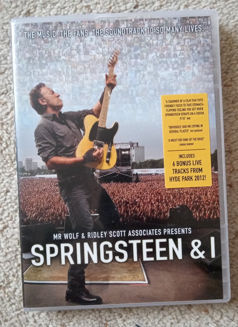 As I look forward to seeing Bruce #Springsteen and the E Street Band at Wembley this Summer, watched 'Springsteen and I' DVD last night. I was at Hyde Park show 2012 when Paul McCartney joined Bruce onstage.