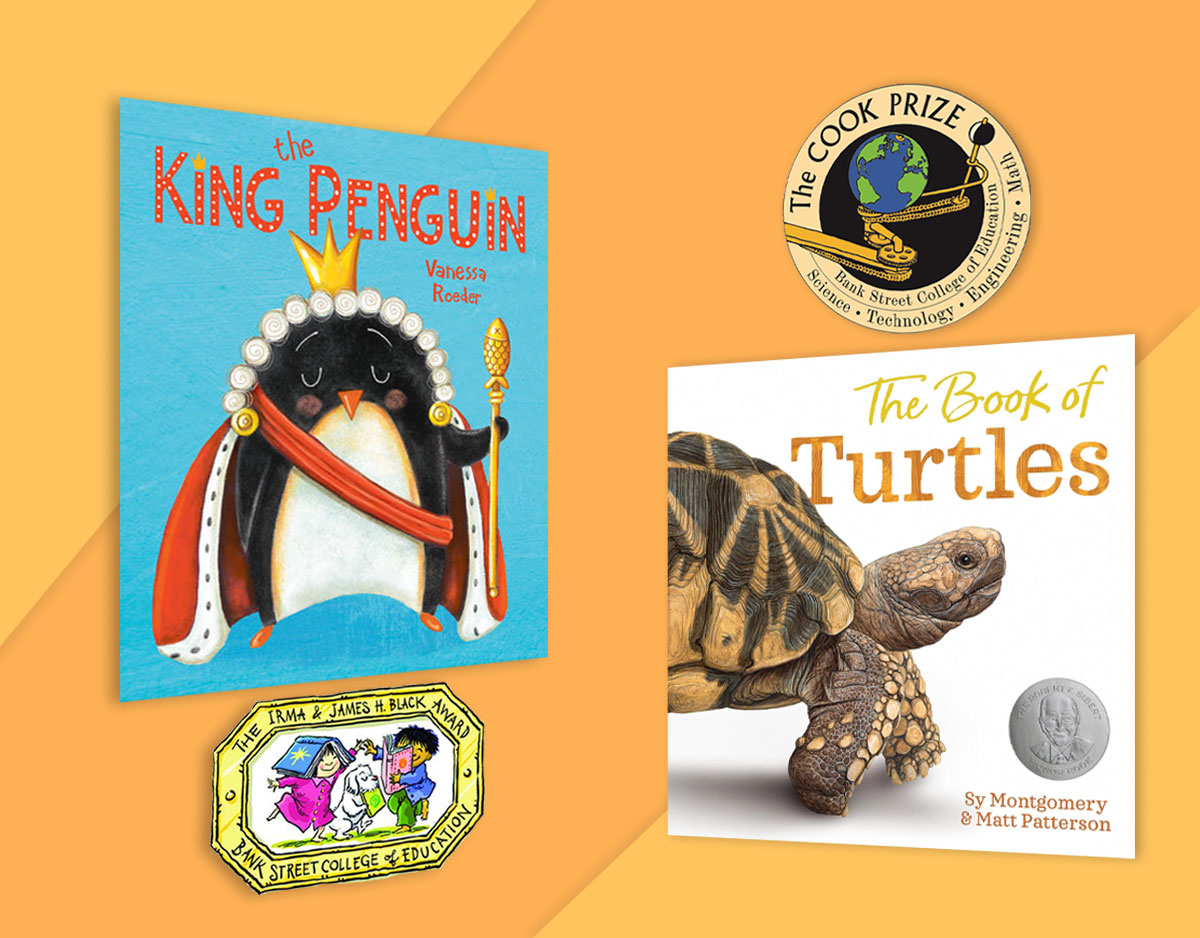 2024 Irma Black Award and Cook Prize Winners Announced with 'The King Penguin' by Vanessa Roeder and 'The Book of Turtles' by Sy Montgomery winning the Irma Black Award and Cook Prize, respectively. ow.ly/Q62B50RHkqz #IrmaBlack #Awards #CookPrize .@nessadeeart .@SyTheAuthor