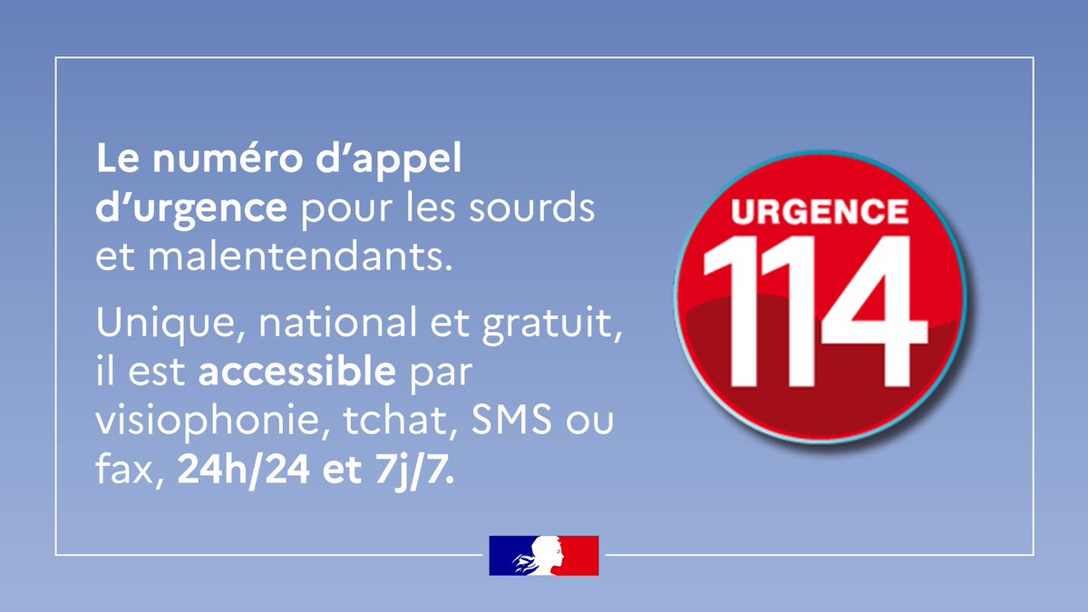 #GAAD2024 | ☎ En cas d'urgence, le 114 est le numéro 100% #accessible pour les personnes sourdes et malentendantes. 
📲 Téléchargez l'application disponible sur IOS et Android ou rendez-vous sur ➡ info.urgence114.fr