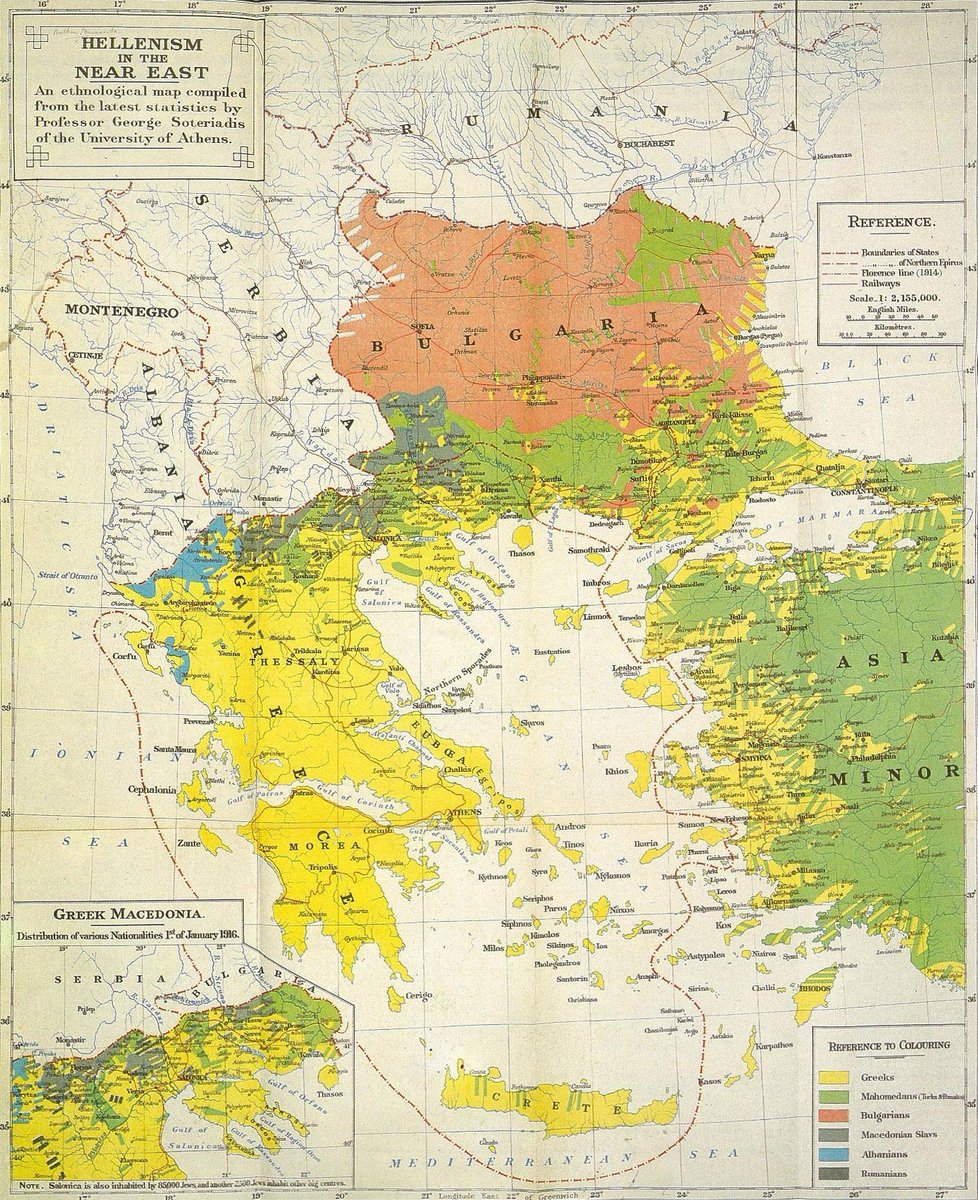 @Chigeorge72 @SouthVarangian @Pelasgian_Queen @mymoonovski Absolute fallacy. It seems that in 1916 the ethnic Macedonian were spreading towards Solun. Stop with the propaganda you hellenised Turk.