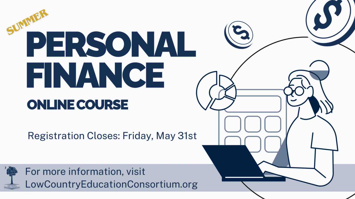 🌟 The Low Country Education Consortium is thrilled to kick off another online summer semester of personal finance for high schoolers in our districts! 👉 REGISTRATION CLOSES SOON! 💸📚 #FinancialLiteracy #OnlineLearning #LCECLeads