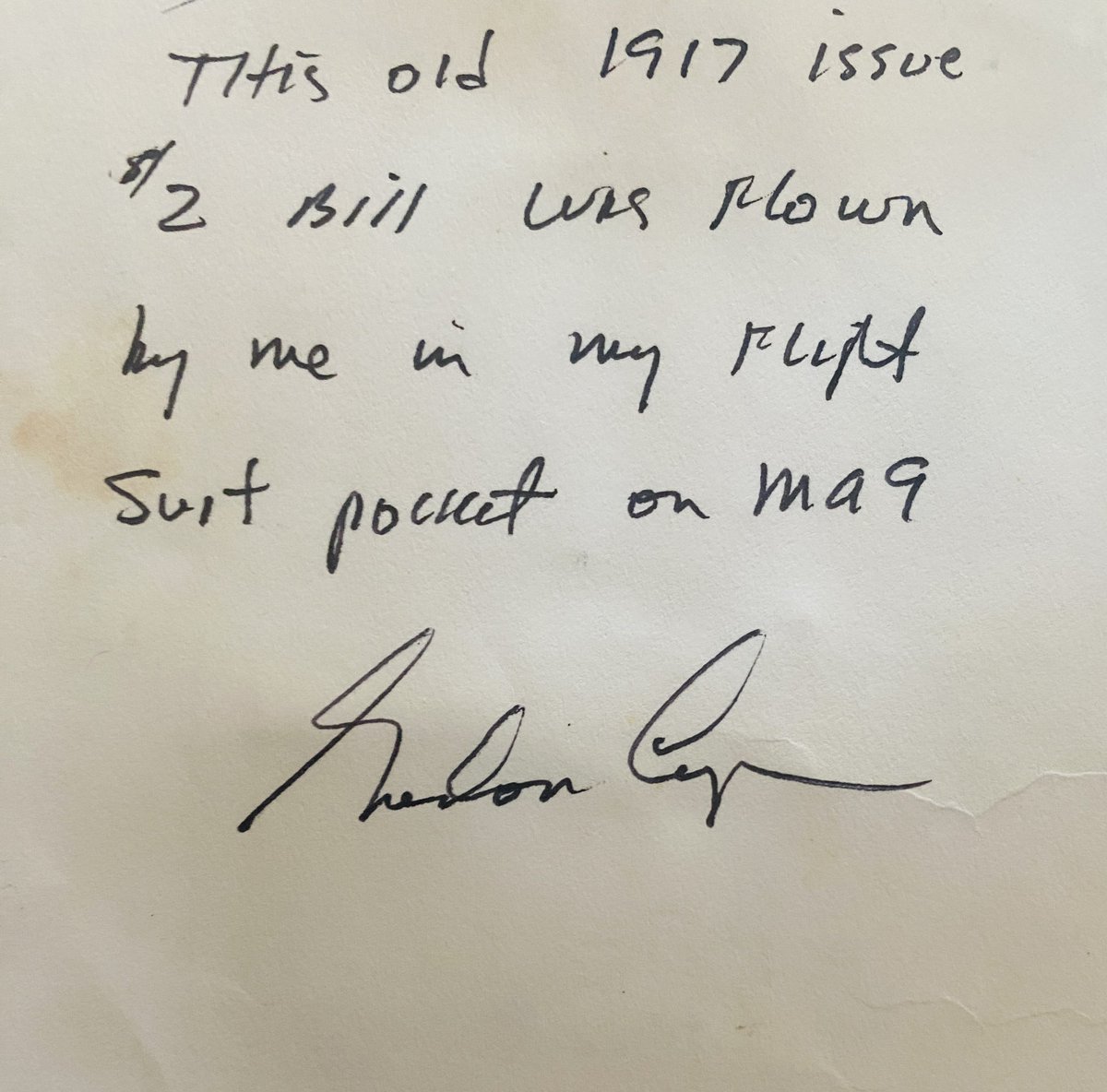 Was thinking about Gordon Cooper’s MA9 flight anniversary this week. 61 years gone by. These two mementos are treasured reminders and tangible touch-points for me of that flight.