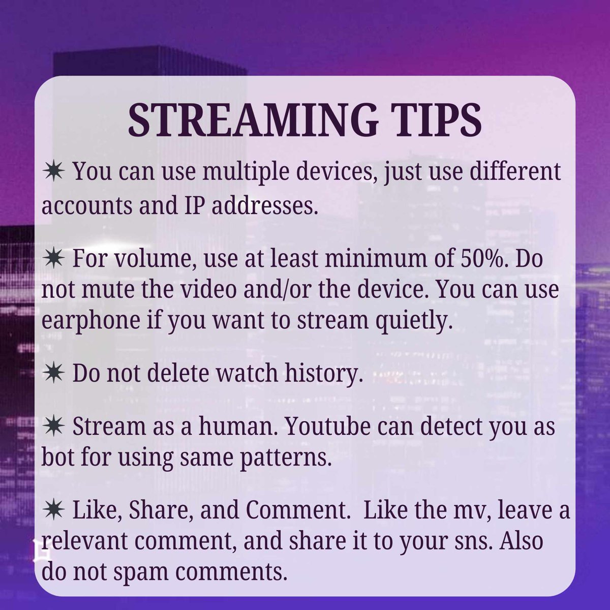 SINTAFandomPH's tweet photo. Let's light up the streaming for GEM&amp;I's 'CityLights' on YouTube! 🌆 Follow these easy steps to stream smoothly and support your favorite artists. Remember the tips and tricks to make your streaming count! 🎶

#GMNI_OfficialPH #GMNI_CityLights
#SintaFandomPH #CityLights #PPOPRise https://t.co/E6e0XYupf1