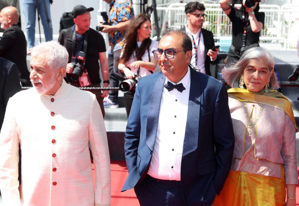 The restored version of veteran filmmaker #ShyamBenegal’s 1976 film #Manthan was screened at the Bunuel Theatre at @Festival_Cannes as part of Cannes Classics 2024