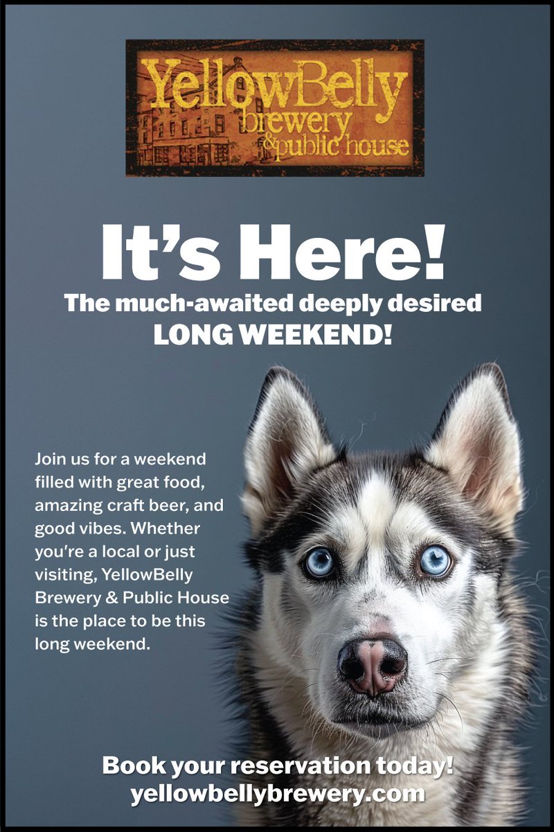 The Long Weekend is Here!🎉

YellowBelly is the place to be this weekend with great food, amazing craft beer and good vibes!

#longweekend #maylongweekend #hanginthere #downtownstjohns #yellowbelly