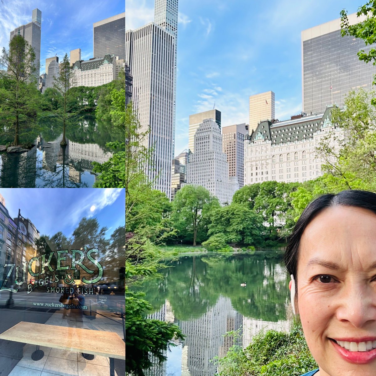 CathyEngMD's tweet photo. Started my #nyc AM before the @GreatDebatesCME meeting with a one of my fave runs 🏃🏻♀️ in #centralpark and then a bagel @ZuckersBagels. 🥯 What a great day! #selfcare #personaltime #selfhealth https://t.co/A7NEvYTWtR