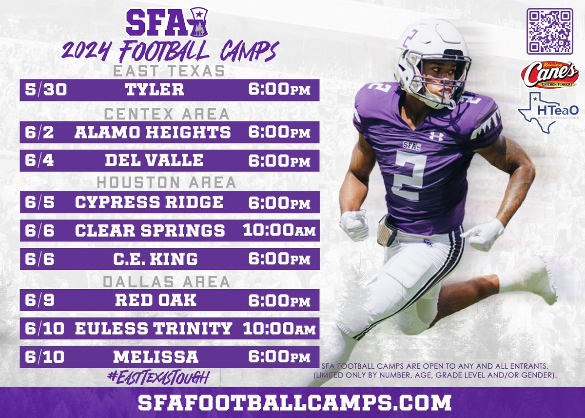 ✅ SFA Camps = Real Offers ✅ Make Offers Committable Again‼️ ✅ Quality > Quantity #RealOffersOnly x #WorthTheWait ‼️ GET PRE-REGISTERED TODAY ⬇️ SFAFootballCamps.com