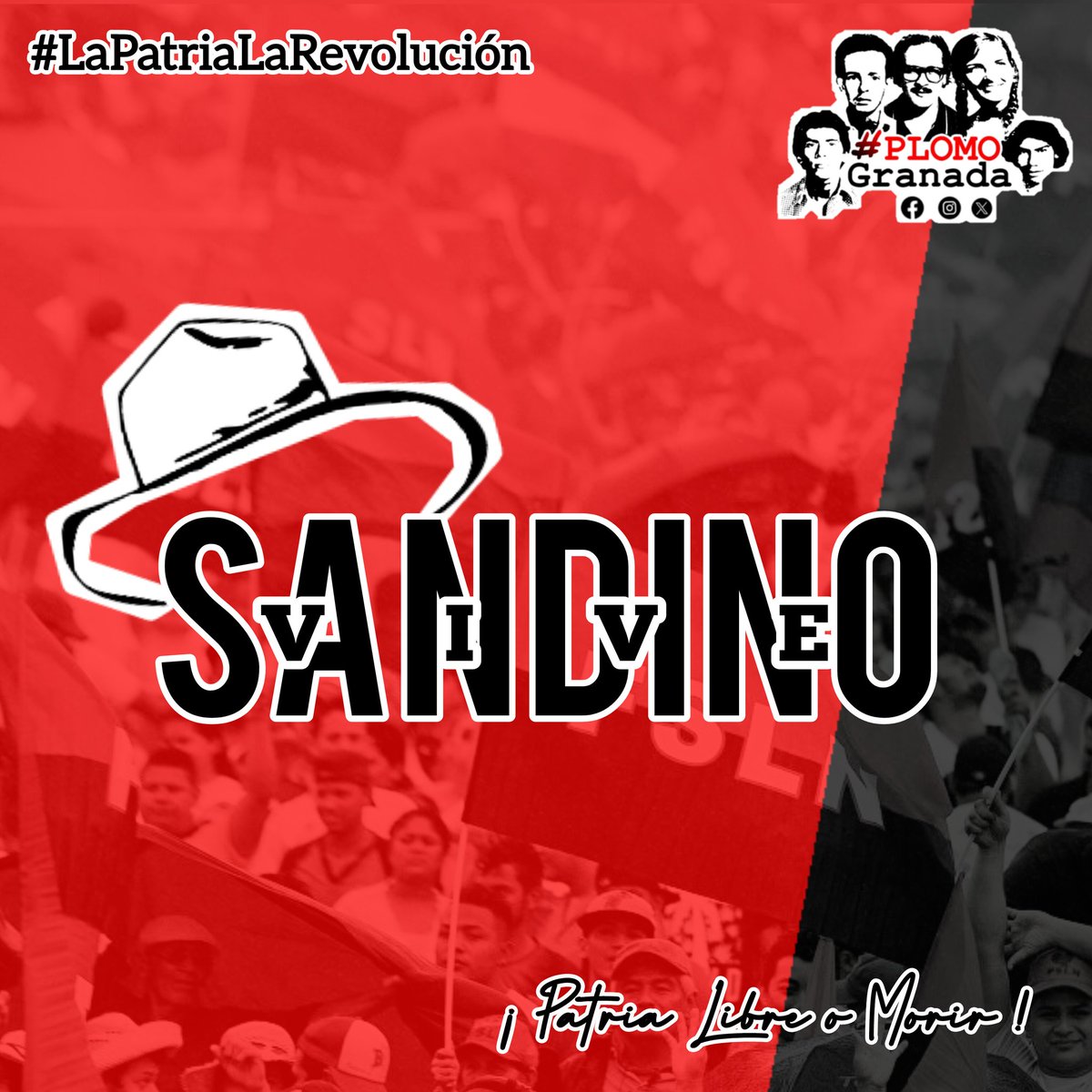 FITOMarencoJS's tweet photo. ❤️🖤 ¡SANDINO VIVE! ✌🏾🇳🇮
¡LA LUCHA SIGUE!❤️🔥
#MayoVivaSandino #LaPatriaLaRevolucion #Sandinista #SandinoVIVE #PLOMOGranada https://t.co/jCDuge8pJt
