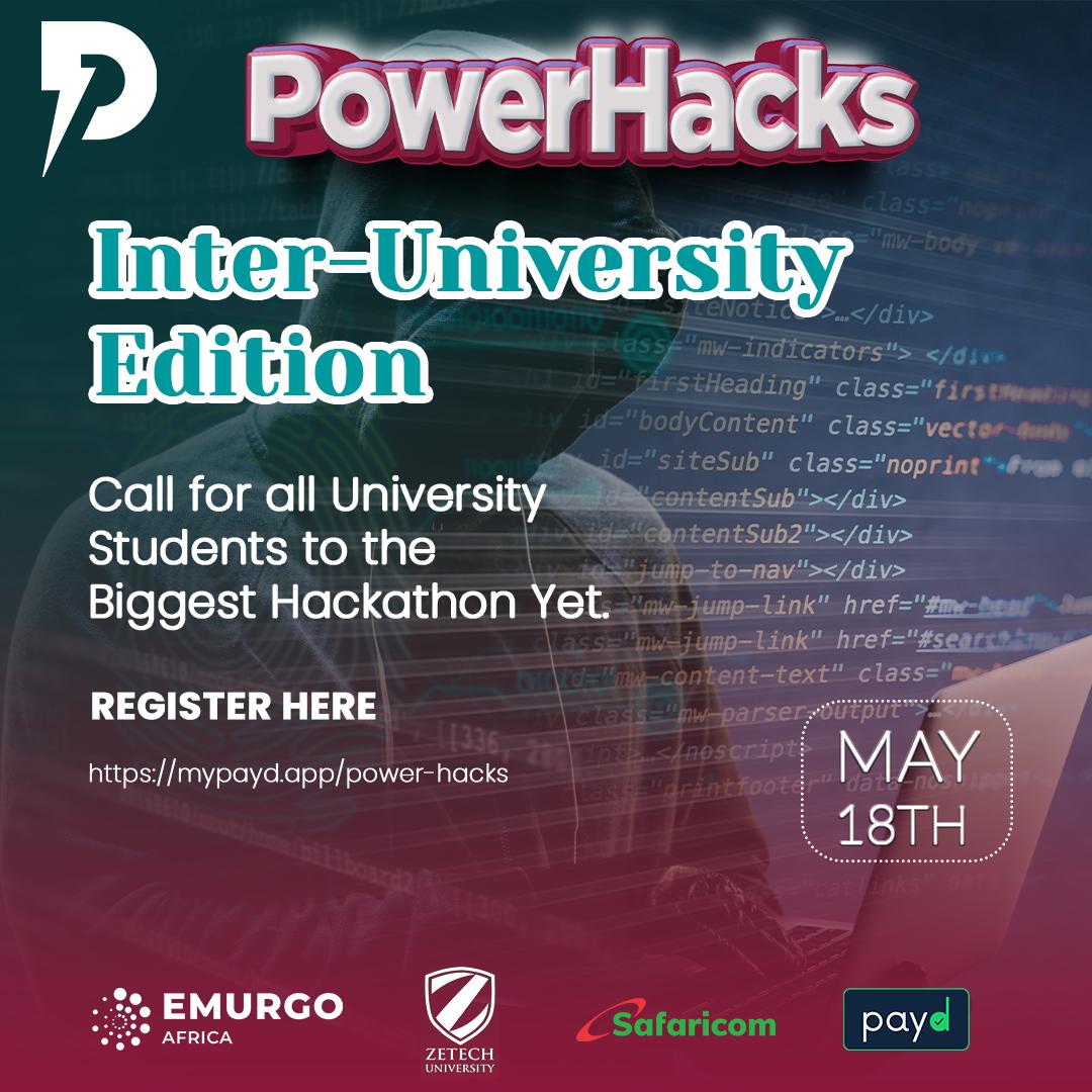 KageniLina40968's tweet image. On site at the @plpcommunity hackathon #PowerHacks.👨‍💻

Excited to work out the amazing solutions that had been presented for solving .Thank you so much @ItechclubZetech for hosting the event at Zetech University Main campus