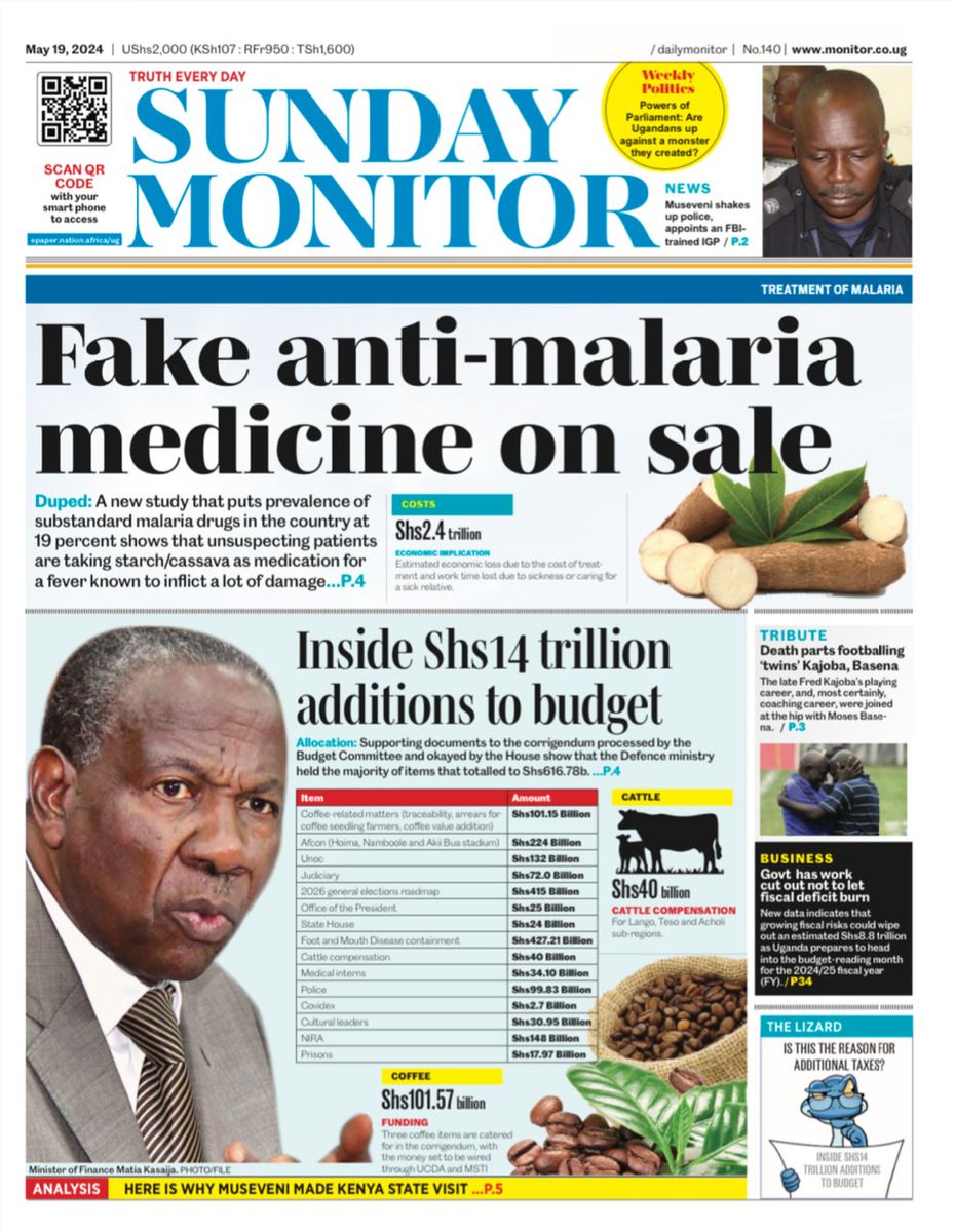 Fake anti-malaria medicine on sale 
epaper.nation.africa/ug
#MonitorUpdates