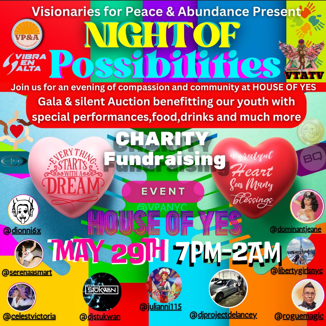 🌟 Join us at The House of YES in Brooklyn, NY on May 29th for an unforgettable charity event! 🎉 We've got an incredible lineup of artists, skaters, magicians, dancers, performers, and DJs ready to bring the magic! ✨🙌 #CharityEvent #NftColllector #Brooklyn #JBALVIN